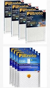 3M Filtrete/HVAC Air Filter Reduces Airborne Dust Allergens Bacteria Viruses MPR - Picture 1 of 66