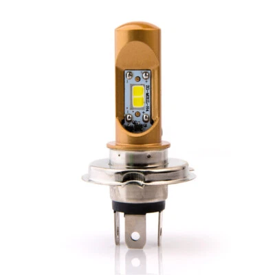 Motorcycle H4 Headlight Bulbs Lamp LED Hi/Lo Beam White 6500K Fog DRL Light - Image 1 of 4