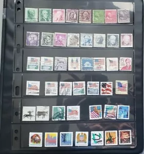 45 different us stamps used coil collection 1929-2005 - Picture 1 of 5