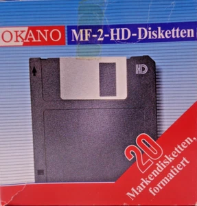 3,5" FLOPPY MF-2-HD OKANO (FORMATIERT) -- 18 STÜCK #BOXED #MIT ETIKETTEN - Bild 1 von 4