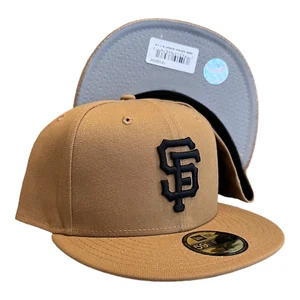 New Era San Francisco Giants Wheat Pack 59FIFTY Fitted Hat Cap Size 7 3/4 - Picture 1 of 8