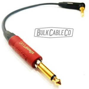 3 FT - Mogami 2524 SILENT Guitar Cable - Neutrik NO POP Straight To Right End - Picture 1 of 12