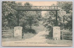 Postcard Vintage Girl Scout Camp Youghahela in McKeesport, PA. - Picture 1 of 2