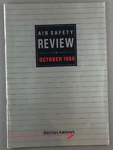 BRITISH AIRWAYS AIR SAFETY REVIEW OCTOBER 1988 BA CONCORDE TRISTAR 1-11 HS748 