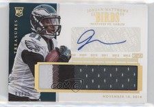 2014 National Treasures Team Nicknames Prime /25 Jordan Matthews Rookie Auto RC