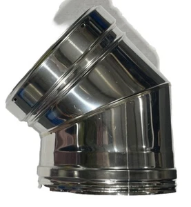 Codo de curva de pluma Firebird 150 mm 45 grados. Tubo de escape PDK458BND. - Imagen 1 de 4
