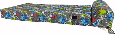 Blue Tropical Sleeper Chair Folding Foam Beds, Portable Guest Bed 6x48x 72 - Image 1 of 3