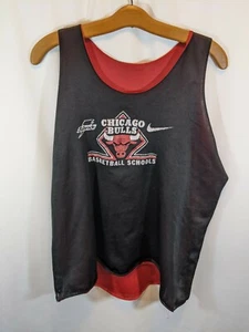 Maglia reversibile Chicago Bulls Nike Gatorade scuola basket taglia M nera/rossa Nba - Foto 1 di 6