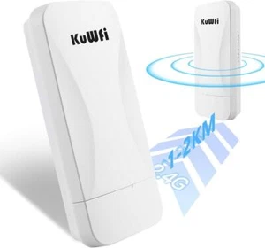 KuWFi Outdoor Wireless Bridge 300Mbps Outdoor WLAN Repeater Richtfunk weiß - Bild 1 von 1