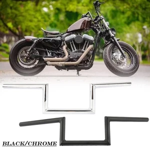 1'' 25mm Motorrad Z-Lenker Drag Handlebar Stahl Für Yamaha Suzuki Honda Chopper - Picture 1 of 8