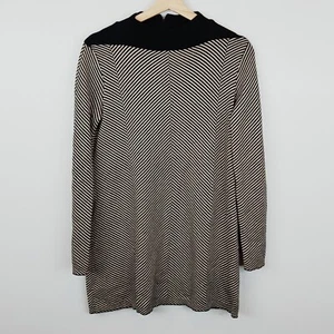 COS Womens Size S or 10 Stripe Wool Long Tunic Sweater Jumper - Picture 1 of 7