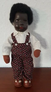 Käthe Kruse Puppe 25cm dunkelhäutig WIE NEU Afro schwarz unbespielt aus Vitrine - Bild 1 von 5