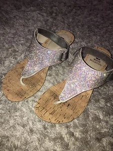 Womens Sparkly Sandals 3 - Picture 1 of 3