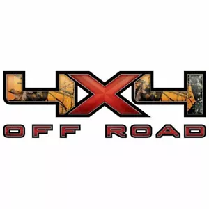 Mossy Oak Graphics 13035-BZ-L Blaze 4X4 'Red X' Style Decal - 16.5" x 6.5" ~ NEW - Picture 1 of 2