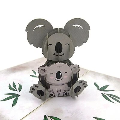 Koala & Baby Pop Up Card - Image 1 of 4