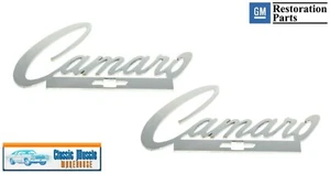 Camaro Bowtie Header and Trunk Emblem Pair - Stainless Steel - Peel & Stick - Bild 1 von 12