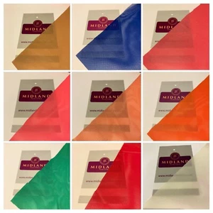 Plain Powernet Mesh 4 Way Stretch sheer Fabric 150 cm Wide MR1055 - Picture 1 of 11