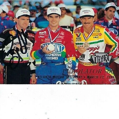 BOBBY LABONTE SIGNED 1996 FLEER ULTRA #170 - NASCAR - Image 1 of 1