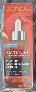 🔥 NEW! L’Oreal Revitalift Derm Intensives 10% Pure Glycolic Acid Serum – 1.0 fl - Picture 1 of 5