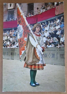 AK IL PALIO DI SIENA - PAGGIO CONTRADA DELLA SELVA - HISTORISCHER UMZUG - 60er Jahre - Bild 1 von 2