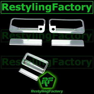 88-98 CHEVY C+K 1500+2500+3500 Triple Chrome 2 Door Handle+PSG KH+Tailgate Cover - Picture 1 of 1