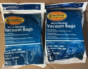 EnviroCare Micro Filtration Vacuum Bags Riccar Type A Vacuums 11 Bags 845-12 - Picture 1 of 14