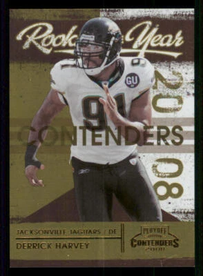 2008 Playoff Contenders ROY Contenders Gold #7 Derrick Harvey /100 - Image 1 of 2