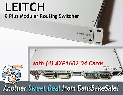Leitch X Plus Modular Routing Switcher w/ 4 AXP160204 Cards Excellent Condition - Image 1 of 4