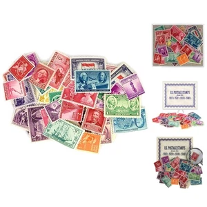 Sammlerstück USA Briefmarken aus den 1910er-1940er Jahren - perfektes Geschenk für Historiker - Bild 1 von 8