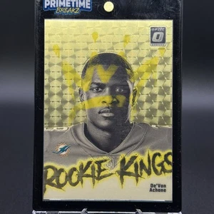Donruss Optic Devon Achane Rookie Kings 2023 vinile oro 1/1 RC SSP Rated Rookie - Foto 1 di 11
