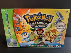 Pokémon Champion Island Board Game - 2007 - Game Board, DVD & Pokémon Disks - Picture 1 of 11