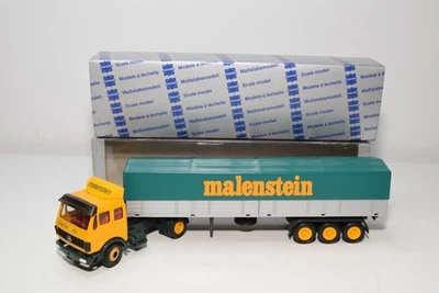 B71 1:50 CONRAD MERCEDES-BENZ CAMION CON RIMORCHIO MALENSTEIN NUOVO CON SCATO... - Immagine 1 di 4