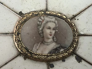 Jewelry Box With Miniature Painted Lady Casket Case 2 - Picture 1 of 13