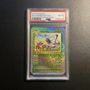 Butterfree 21/110 PSA 8 Legendary Collection Pokemon Card Reverse Holo New Cert - Picture 1 of 5