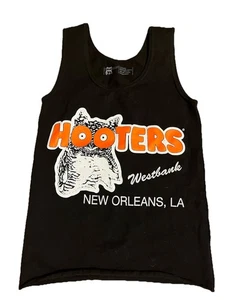 Retro  Hooters Westbank Of New Orleans Uniform Tank Top Black Size XS - Picture 1 of 7