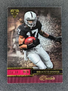 2014 Topps Triple Threads #28 Denarius Moore Ruby #/50 Oakland Raiders SN Card - Picture 1 of 2