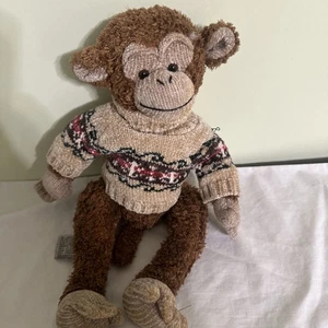 COLOR RICH LIMITED "RICH" Monkey With Tan Brown Gold Now Plush Stuffed Animal - Picture 1 of 3