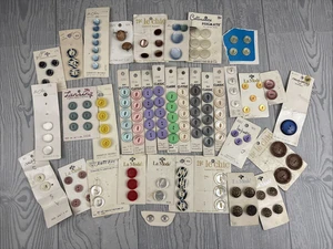 Lote de Tarjetas Botón Vintage Plástico Multicolor MCM 40s 50s 60s Juegos - Imagen 1 de 11
