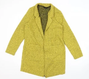 M&Co Women's Yellow Collared Cardigan, Size 10 - Picture 1 of 12