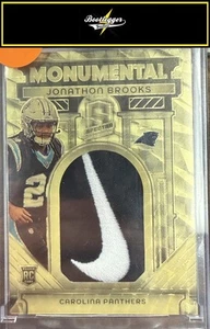2024 Panini Spectra #MM-JBS Jonathon Brooks Monumental Memorabilia Gold #/1 - Picture 1 of 2