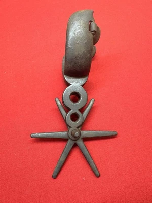 古董 19 世纪 80 年代墨西哥吉娃娃马刺重马刺带大划线 — 第 1/4 张图片