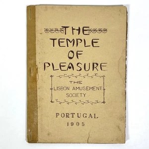 Antique THE TEMPLE OF PLEASURE 1905 Adult Erotic Booklet Short Story - Bild 1 von 7