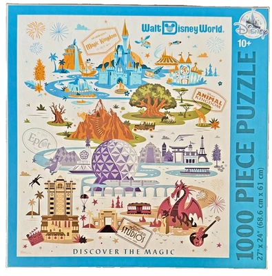 Disney/Pixar Walt Disney World Parks - Complete 1,000 Piece Jigsaw Puzzle!!! - Image 1 of 4