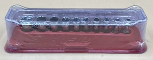 SNAP ON 110TMDSY 10PC 1/4" DRIVE SAE SEMI-DEEP 12PT CHROME SOCKET SE (MVP033725) - Picture 1 of 3