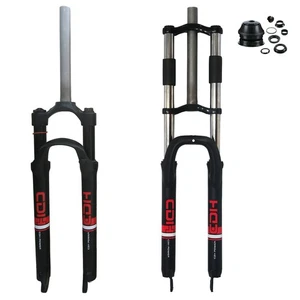 DONSP1986 29" Bicycle Suspension Fork, 1-1/8" Headset Single/ Double Shoulder - Picture 1 of 19