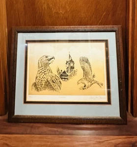 Phillip M Turner Spirit Of Auburn Litho Signed And Numbered 115/750 Eagles COA - Picture 1 of 11