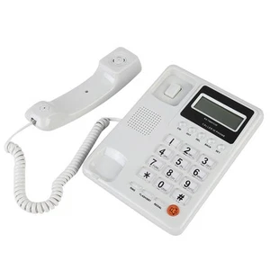 Home Hotel Przewodowy telefon stołowy Biuro Telefon stacjonarny ETUI - Zdjęcie 1 z 8