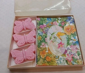 8 Current Inc. Blanko Notizkarten 3 rosa Schmetterlingsseifen verpackt USA 28632 - Bild 1 von 9