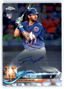 Autografi Topps Chrome #RA-TN Tomas Nido Rookie 2018 - Foto 1 di 2