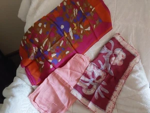 PURE SILK SCARVES 3 IN LOT EVAN-PICONE BRAND BEAUTIFUL - Picture 1 of 4